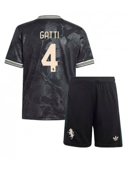 Juventus Federico Gatti #4 Replika Tredje Kläder Barn 2025-26 Kortärmad (+ byxor)